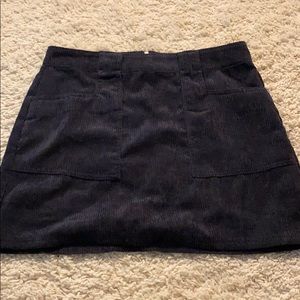 Navy blue mini skirt
